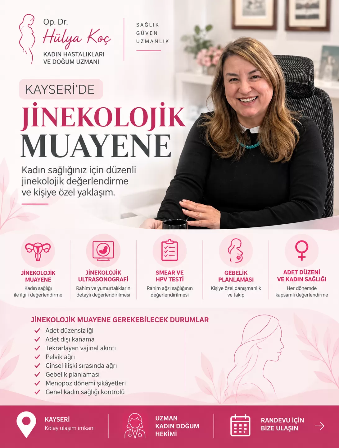 Kayseri Jinekolojik Muayene – Op. Dr. Hülya Koç
