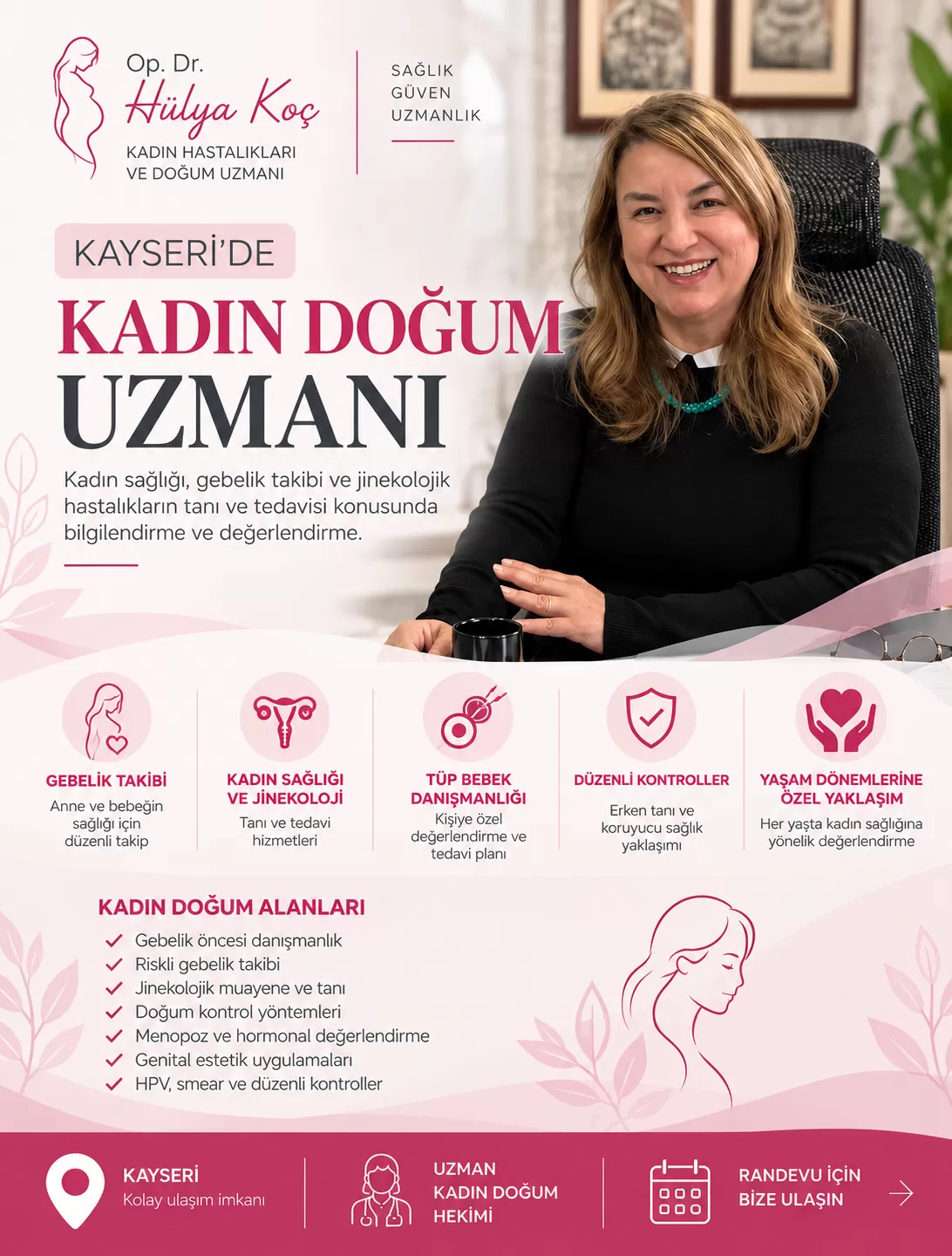 Kayseri'de Kadın Doğum Doktoru | Op. Dr. Hülya Koç